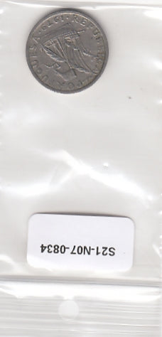 S21-N07-0834 Portugal 2 1/2 Escudos VF 1979 KM591