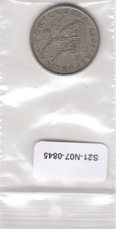 S21-N07-0845 Portugal 5 Escudos VF 1977 KM591