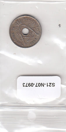 S21-N07-0973 Belgium 5 Centimes VF 1925 KM66   Waals