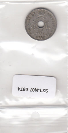 S21-N07-0974 Belgium 5 Centimes VF 1926 KM66   Waals
