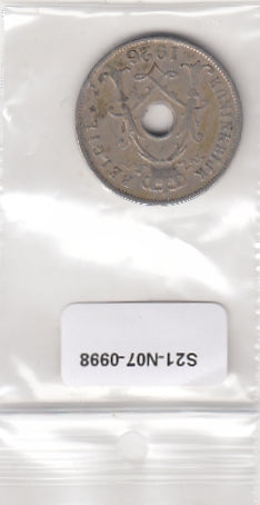 S21-N07-0998 België 25 centiemen FI/VF 1926 KM69 Vlaams