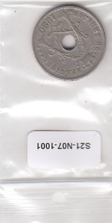 S21-N07-1001 België 25 Centiem VF 1920 KM68.1 Waals