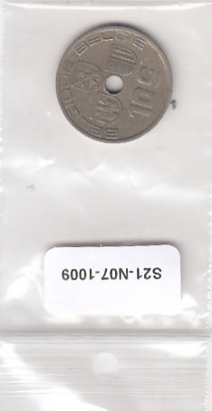 S21-N07-1009 Belgium 10 Centimes VF 1938 KM112   Belgie-Belgique