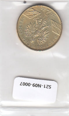 S21-N09-0007-M20 Poland 2 Zlote UNC 2011 Y762 Nordic Gold Borsuk