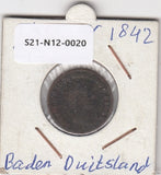 S21-N12-0020 Germany-Baden 1 kreuzer FI 1842 KM203