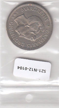 S21-N12-0104 Denmark 5 Kroner VF/XF 1977 KM863