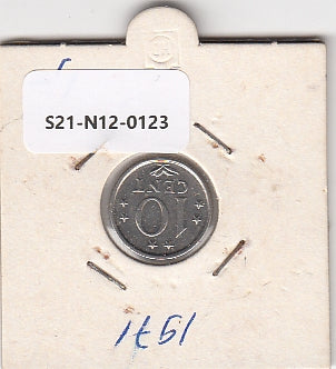 S21-N12-0123 Antilles 10 Cent VF 1971 KM10