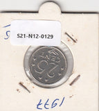 S21-N12-0129 Antilles 25 Cent VF 1977 KM11