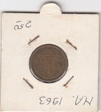 S21-N12-0155 Antilles 1 Cent VF 1963 KM1