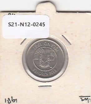 S21-N12-0245 iceland 1 krona VF 1981 KM27