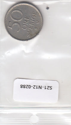 S21-N12-0288 Sweden 50 Ore VF 1973 KM837