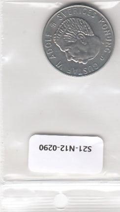 S21-N12-0290 Sweden 1 krona VF/XF 1973 KM826a