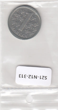 S21-N12-0313 Finland Markka VF 1971 KM49a Z
