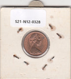 S21-N12-0328 Australia 1 Cent VF/XF 1980 KM62