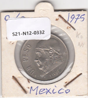 S21-N12-0332 Mexico 1 Peso VF+ 1975 KM460