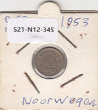 S21-N12-0345 Norway 10 Ore VF 1953 KM396