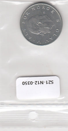 S21-N12-0350 Norway 1 Krone VF 1976 KM419