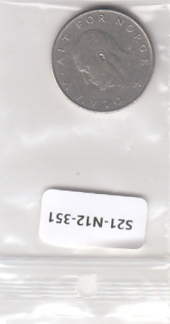 S21-N12-0351 Norway 1 Krone VF 1976 KM419
