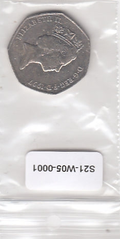 S21-W05-0001 United Kingdom 50 Pence VF 1997 KM940.2
