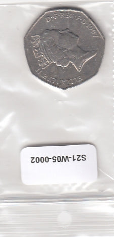 S21-W05-0002 Verenigd Koninkrijk 50 Pence ZFr 1997 KM940.2