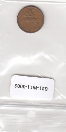 S21-W11-0002 Lihhuania 10 Centu FI/VF 1991 KM88