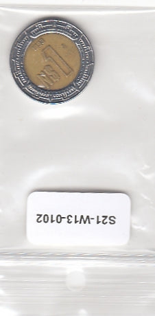 S21-W13-0102-M14 Mexico 1 Nuevo Peso VF 1993 KM550