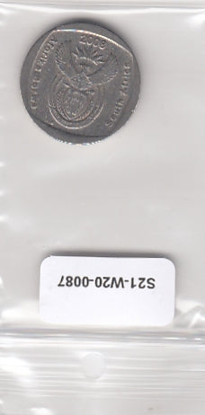 S21-W20-0087 South Africa 2 Rand VF 2008 KM445