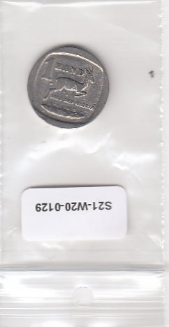 S21-W20-0129 South Africa 1 Rand VF 1992 KM138