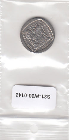 S21-W20-0142 South Africa 1 Rand VF 1993 KM138