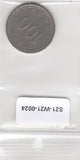 S21-W21-0024 Korean South 100 Won VF 1983