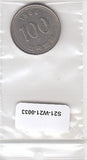 S21-W21-0033 Korean South 100 Won VF 1986