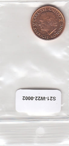 S21-W22-0002 Sweden 1 Krona UNC 2016 KM928 S