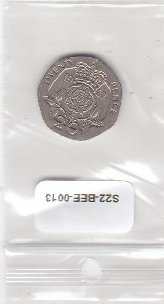 S22-BEE-0013 Verenigd Koninkrijk 20 Pence ZG 1982 KM931