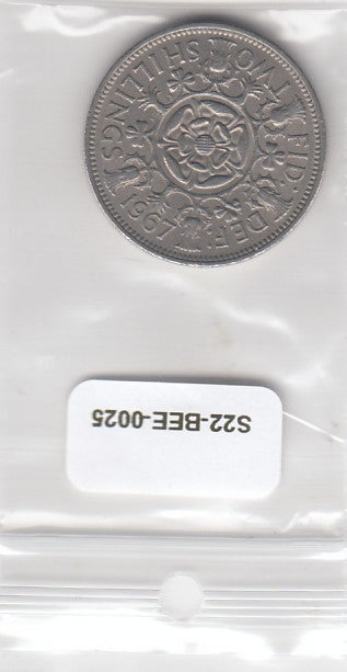 S22-BEE-0025 Verenigd Koninkrijk Twee Shilling Zfr 1967 KM906