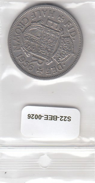 S22-BEE-0026 United Kingdom Half Crown VF 1956 KM907