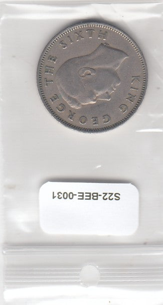 S22-BEE-0031 New Zealand Florin VF 1948 KM18