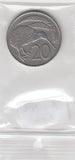 S22-BEE-0061 New Zealand 20 cent VF 1967 KM36.1