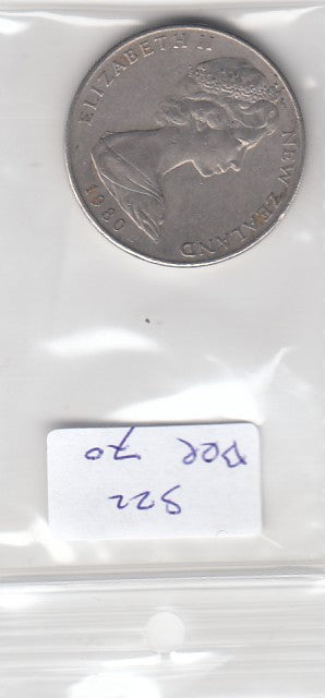 S22-BEE-0070 Nieuw-Zeeland 20 cent ZG 1980 KM36.1