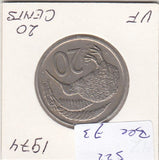 S22-BEE-0073 Nieuw-Zeeland 20 cent ZG 1974 KM36.1