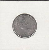 S22-BEE-0104 New Zealand 10 Cent VF 1985 KM41.2   serif