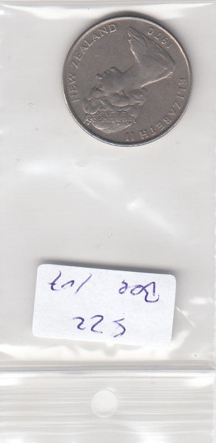 S22-BEE-0107 New Zealand 10 Cent VF 1970 KM41.1