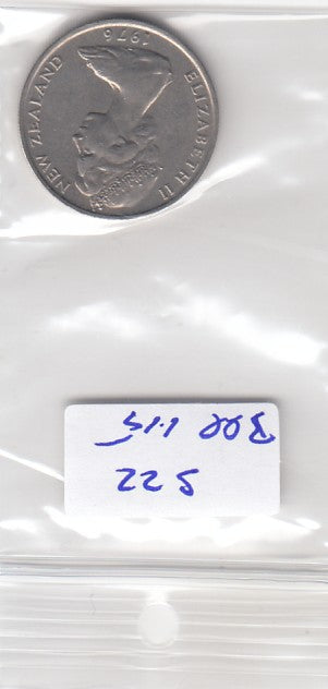 S22-BEE-0115 New Zealand 10 Cent VF 1976 KM41.1