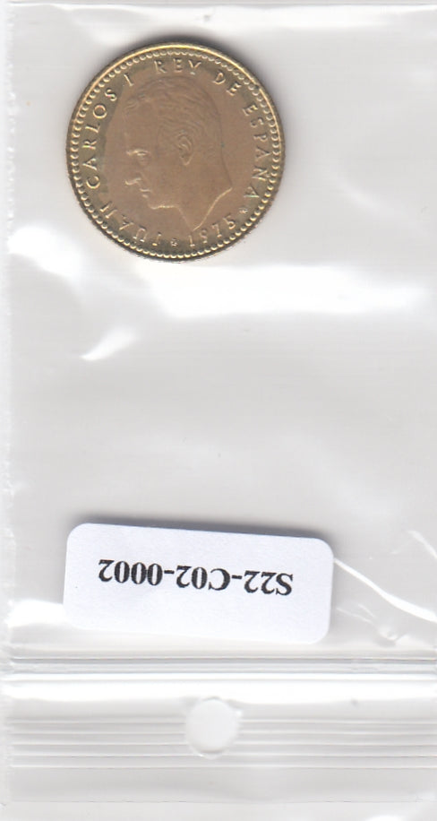 S22-C02-0002-M150 Spanje 1 peseta UNC 1975 KM806 *80