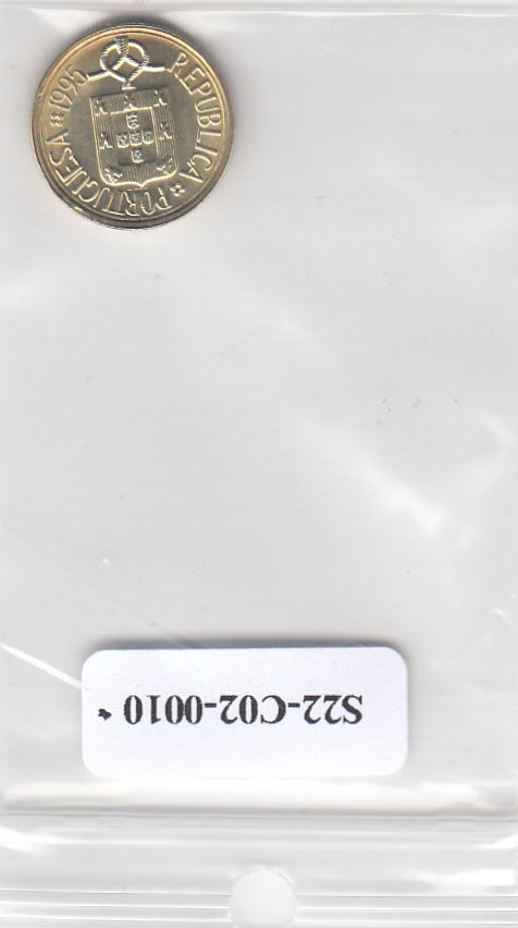 S22-C02-0010-M236 Portugal 1 escudo UNC 1995 KM631