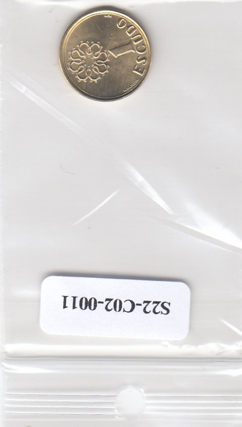 S22-C02-0011-M229 Portugal 1 escudo UNC 1999 KM631