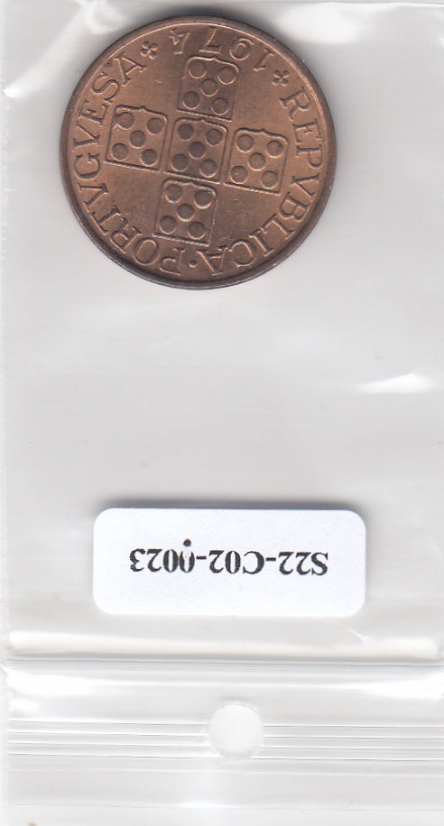 S22-C02-0023-M01 Portugal 1 Escudo UNC 1974 KM597