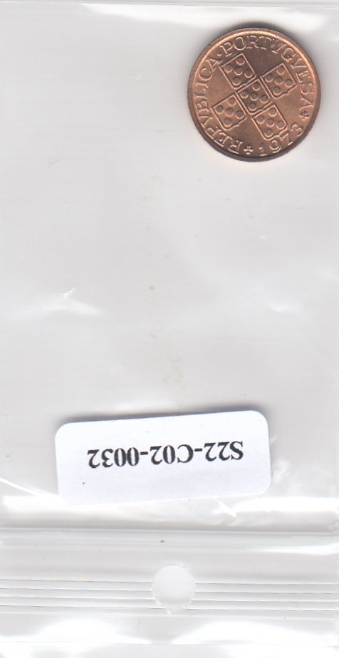 S22-C02-0032-M01 Portugal 20 centavos UNC 1974 KM595