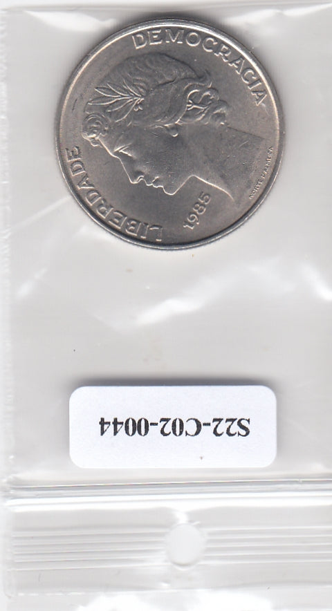 S22-C02-0044-M01 Portugal 25 escudo UNC 1985 KM607a