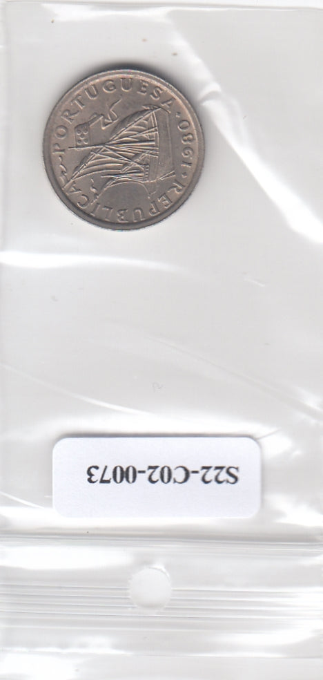 S22-C02-0073-M01 Portugal 2 1/2 escudos XF/UNC 1980 KM590