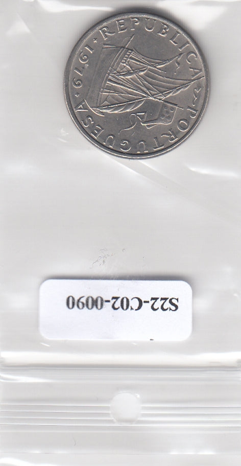 S22-C02-0090-M01 Portugal 5 escudos XF/UNC 1979 KM591